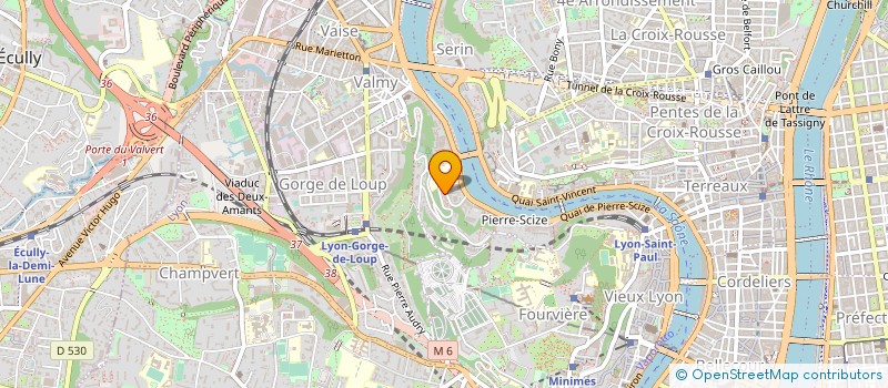 localisation de l'entreprise ASS PENTAGRAM'THEATRE  LYON