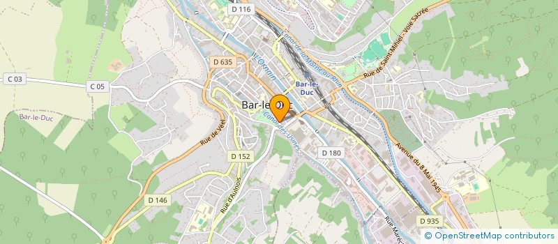 localisation de l'entreprise ASS PERFERT PROMO MEDECINS à BAR-LE-DUC