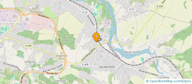 localisation de l'entreprise ASS PERISCOLAIRE CENTRE LOISIRS  MAGNAC-SUR-TOUVRE