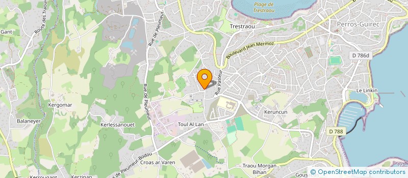 localisation de l'entreprise ASS PERROS CADANS  PERROS-GUIREC