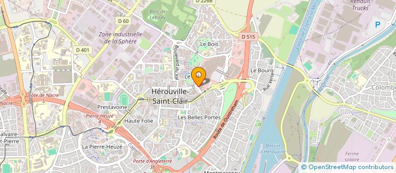 localisation de l'entreprise ASS PERS DIR REG TRAV EMPL FORMAT PROF à HEROUVILLE-SAINT-CLAIR