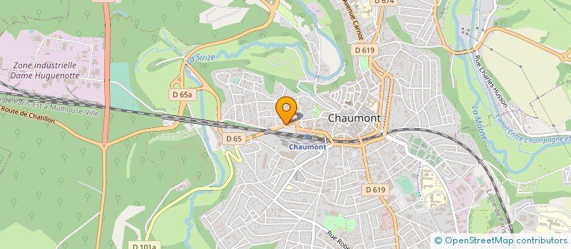 localisation de l'entreprise ASS PERS SANTE SAPEURS POMPIERS HTE-MARN à CHAUMONT