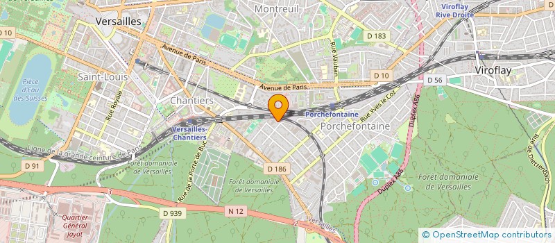 localisation de l'entreprise ASS PERSO CTRE GESTI GDE COURONN REG IDF à VERSAILLES