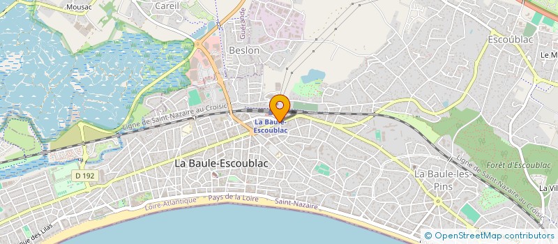 localisation de l'entreprise ASS PERSON PENSION MINISTERE EDUCATION à LA BAULE-ESCOUBLAC