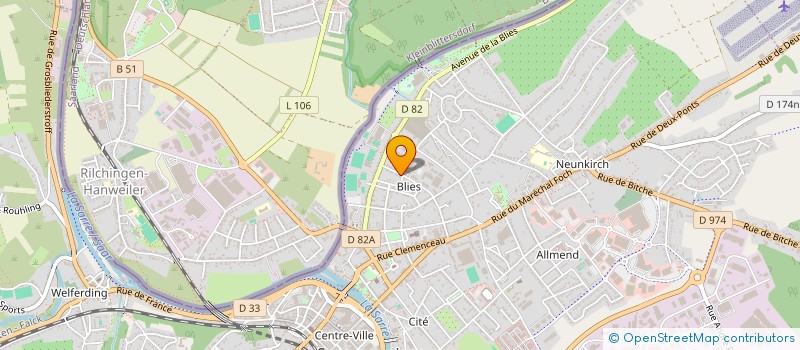 localisation de l'entreprise ASS PERSONN ENSEIGNEM SPECIALISE à SARREGUEMINES