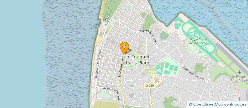 localisation de l'entreprise ASS PERSONNEL COMMUNAL ET PARACOMMUNAL  LE TOUQUET-PARIS-PLAGE