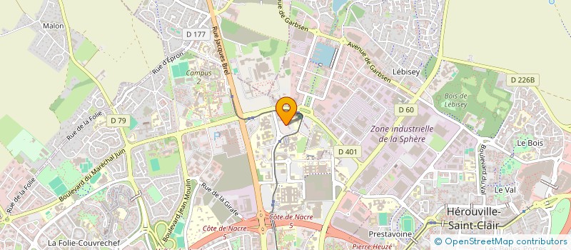 localisation de l'entreprise ASS PERSONNEL CTRE ENQUET STATIS à CAEN
