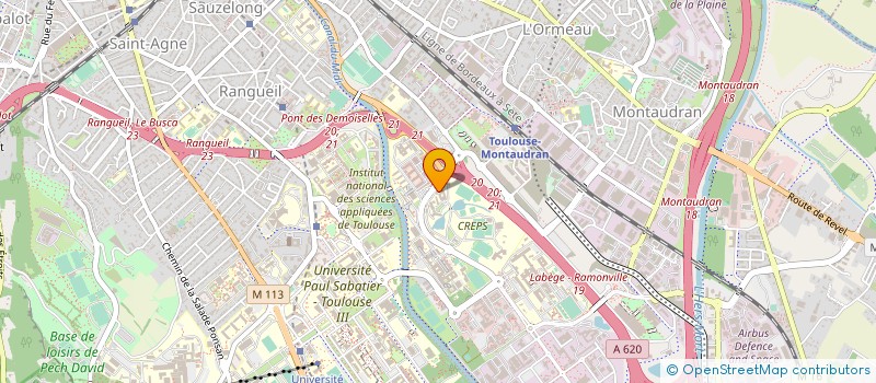 localisation de l'entreprise ASS PERSONNEL ET AMIS DU CREPS à TOULOUSE