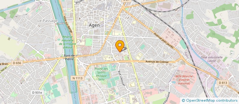 localisation de l'entreprise ASS PERSONNEL GESTION RESTAU INTERADMINI à AGEN