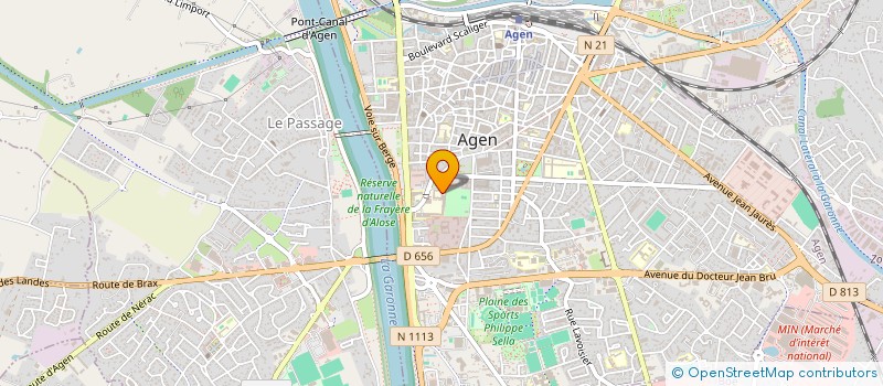 localisation de l'entreprise ASS PERSONNEL PREFECTURE S-PREFECTU L&G  AGEN