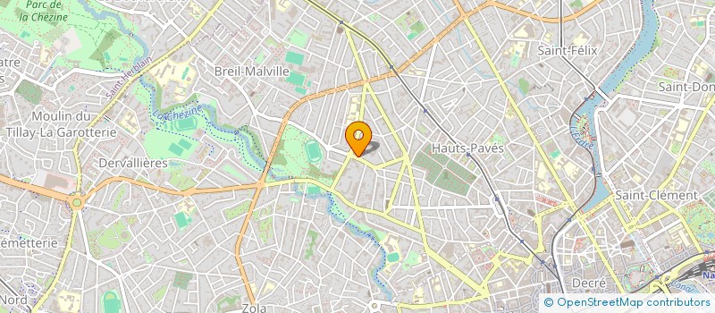 localisation de l'entreprise ASS PERSONNEL SECRET DIR DEP POSTES L-A à NANTES