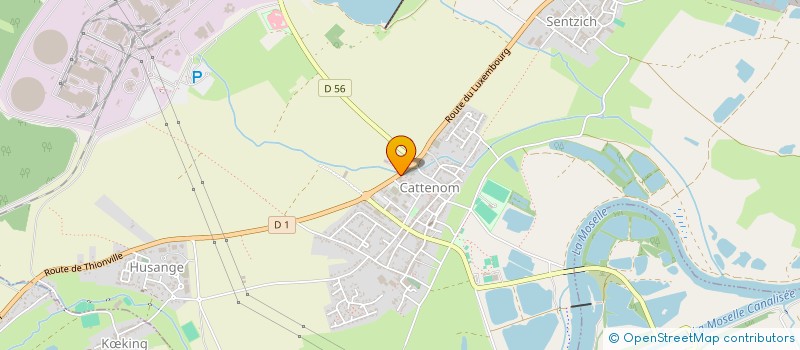 localisation de l'entreprise ASS PERSONNES AGEES DISTRICT CATTENOM  CATTENOM