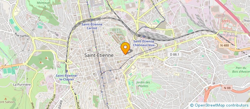 localisation de l'entreprise ASS PERSONNES AGEES RESID PHILIP BLANC à SAINT-ETIENNE