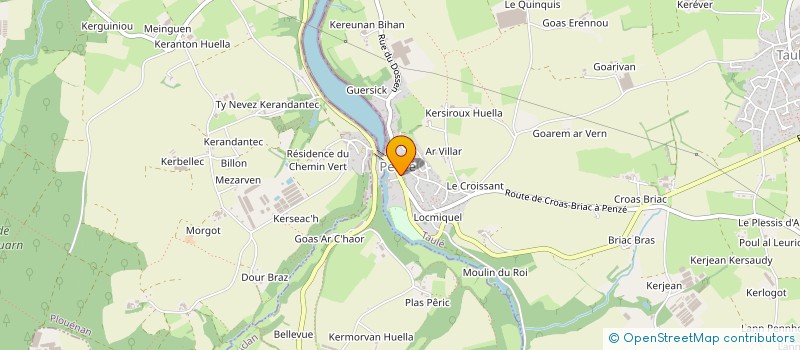 localisation de l'entreprise ASS PERSONNES DU 3EMME AGE RETRAITEES PENZE  TAULE