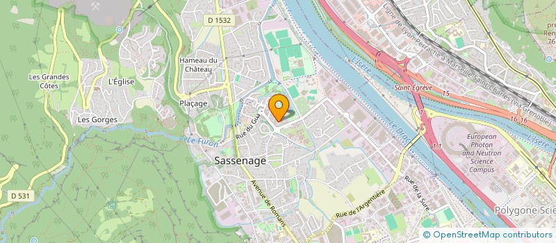 localisation de l'entreprise ASS  PERSPECTIVES 89 POUR SASSENAGE  SASSENAGE