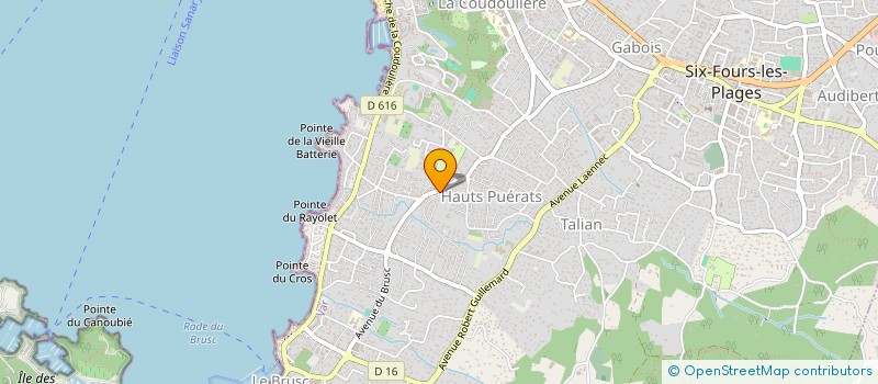 localisation de l'entreprise ASS PESCADOUS DE LA VERNE ET DE FABREGAS à LA SEYNE-SUR-MER