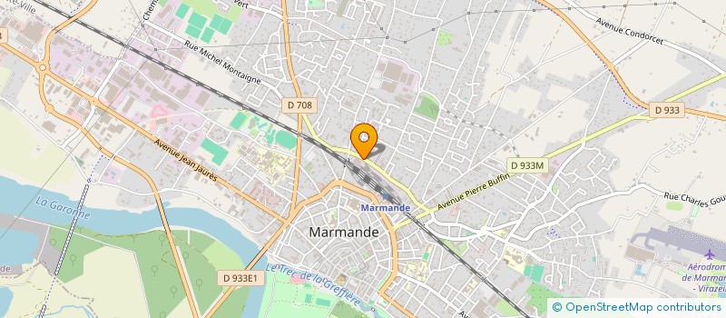 localisation de l'entreprise ASS  PETANQUE A S C M  MARMANDE