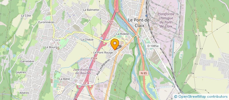 localisation de l'entreprise ASS PETANQUE CLUB CLAIXOIS  CLAIX