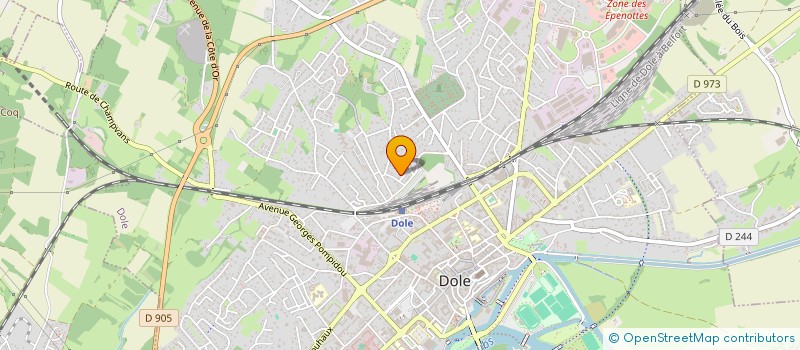 localisation de l'entreprise ASS PETANQUE CLUB DOLOIS à DOLE