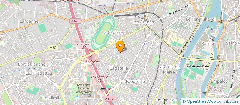 localisation de l'entreprise ASS PETANQUE CLUB VEST REPAIN à TOULOUSE