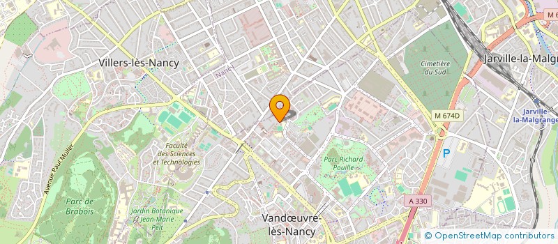 localisation de l'entreprise ASS  PETANQUE DE VANDOEUVRE  VANDUVRE-LES-NANCY