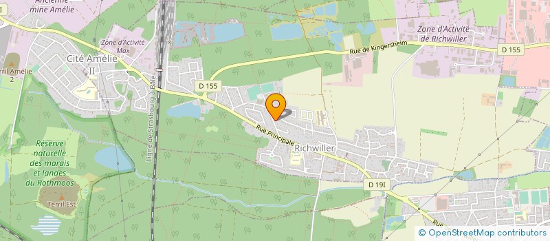 localisation de l'entreprise ASS PETANQUE LOISIRS RICHWILLER  RICHWILLER