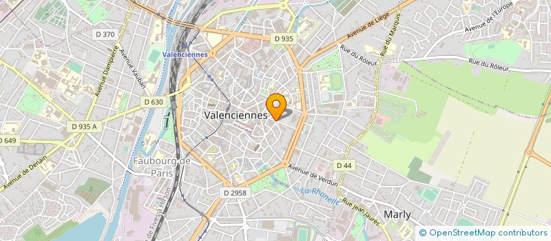 localisation de l'entreprise ASS PETANQUE VALENCIENNOISE  VALENCIENNES