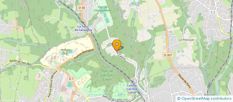 localisation de l'entreprise ASS PETIT MATIN à LA TOUR-DE-SALVAGNY