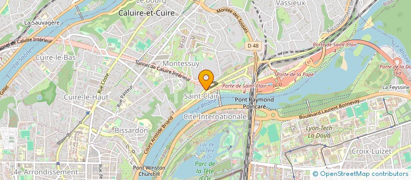 localisation de l'entreprise ASS PETIT POUCET  CALUIRE-ET-CUIRE