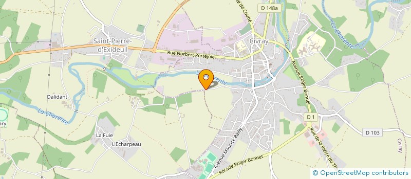 localisation de l'entreprise ASS PHARES OUEST  CIVRAY