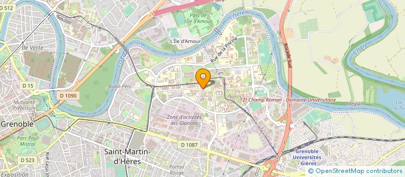 localisation de l'entreprise ASS PHARMACIENS DIPLOMES DE GRENOBLE  SAINT-MARTIN-D'HERES