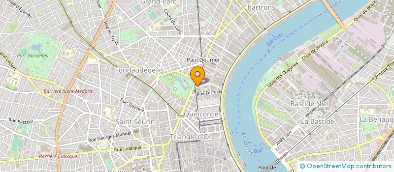 localisation de l'entreprise ASS PHARMACIENS ET MAITRES DE STAGE à BORDEAUX