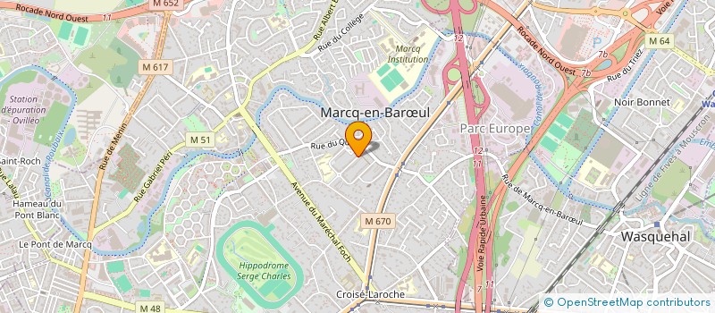 localisation de l'entreprise ASS PHILANTROPIQUE DU QUESNES à MARCQ-EN-BARŒUL
