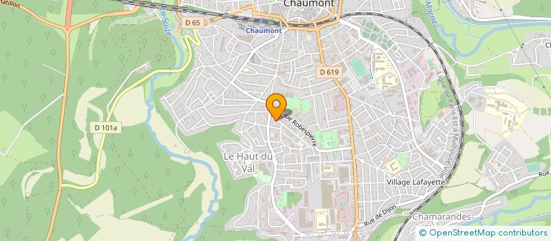 localisation de l'entreprise ASS PHILATELIQUE HAUT MARNAISE à CHAUMONT