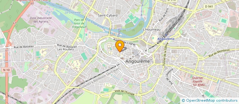 localisation de l'entreprise ASS PHOTO CLUB CTRE HOSPITALIER GEN ANG à ANGOULEME