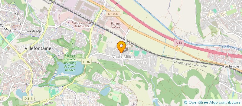 localisation de l'entreprise ASS PHOTO SPORT  VAULX-MILIEU