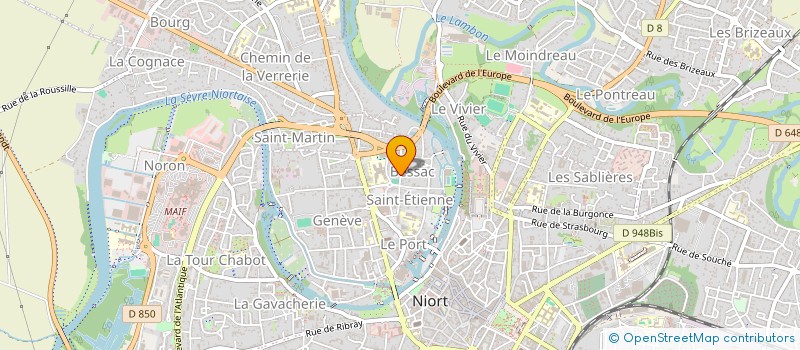 localisation de l'entreprise ASS  PHYSIC CLUB NIORTAIS  NIORT