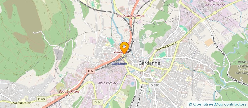 localisation de l'entreprise ASS PHYSIC GYM à GARDANNE