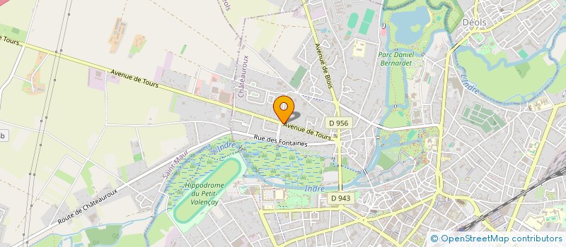 localisation de l'entreprise ASS PHYSICIEN ENSEIGNEMENT PUBLIC AGREE à CHATEAUROUX