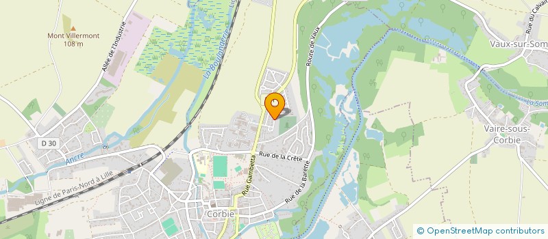 localisation de l'entreprise ASS PICARDE CHASSEURS GIBIER EAU à CORBIE