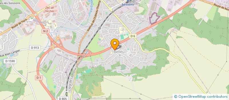 localisation de l'entreprise ASS PICARDE DE SERVICES à BELLEU