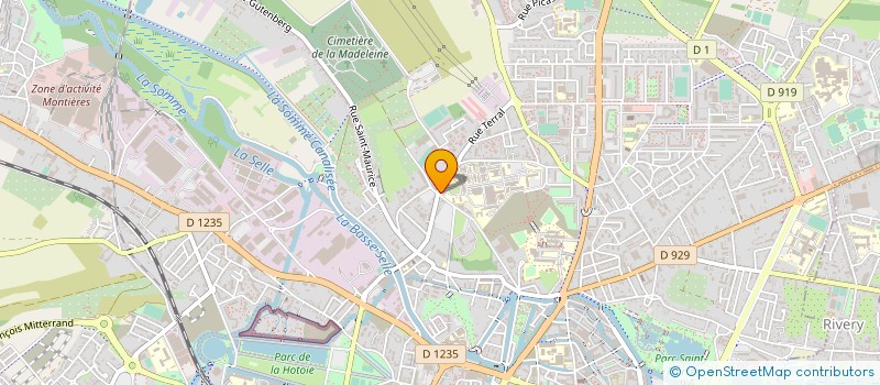 localisation de l'entreprise ASS PICARDE RECHERCH ORTHOPEDIE à AMIENS