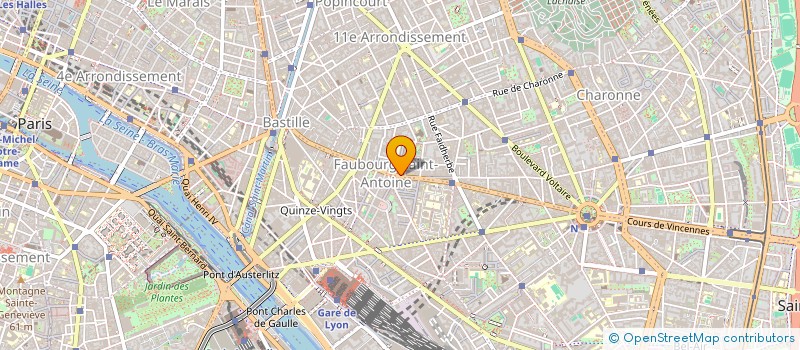 localisation de l'entreprise ASS  PIERELA  PARIS 11