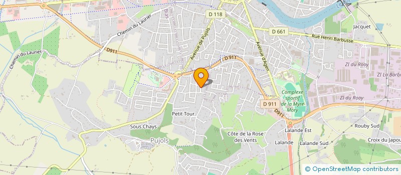 localisation de l'entreprise ASS PIERRES  PUJOLS