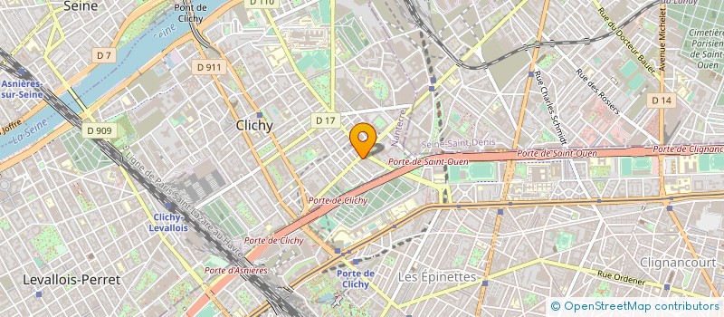 localisation de l'entreprise ASS PIGMENTS à CLICHY