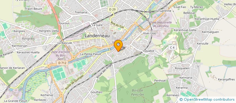 localisation de l'entreprise ASS PILI PILI à LANDERNEAU