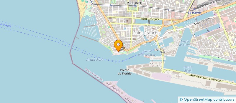 localisation de l'entreprise ASS  PILOTAGE DE LA SEINE  LE HAVRE