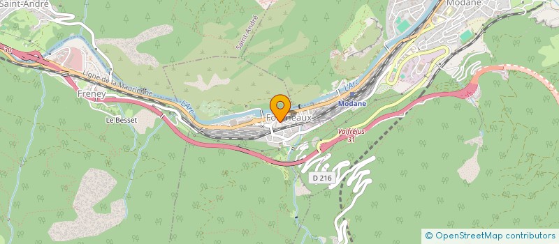 localisation de l'entreprise ASS  PIN'S CLUB MAURIENNE  FOURNEAUX