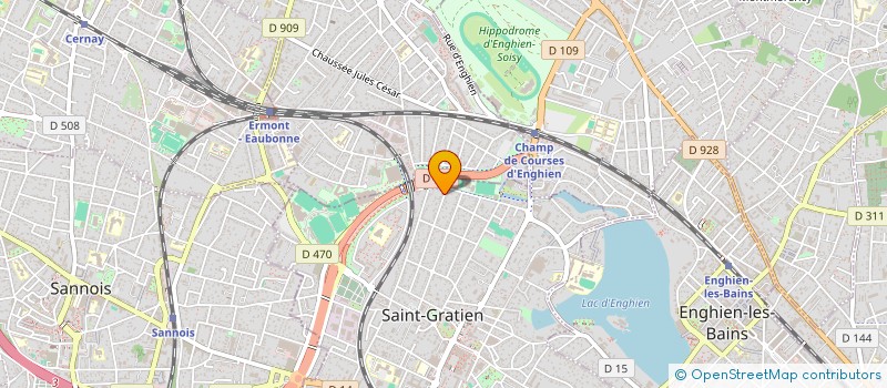 localisation de l'entreprise ASS PIQUE CHOREGRAPHE  SAINT-GRATIEN