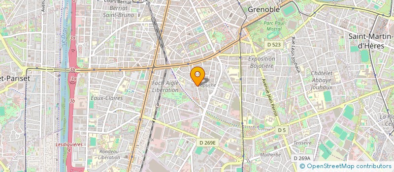 localisation de l'entreprise ASS PIROUETTE ACCUEIL PARENTS ENFANTS à GRENOBLE